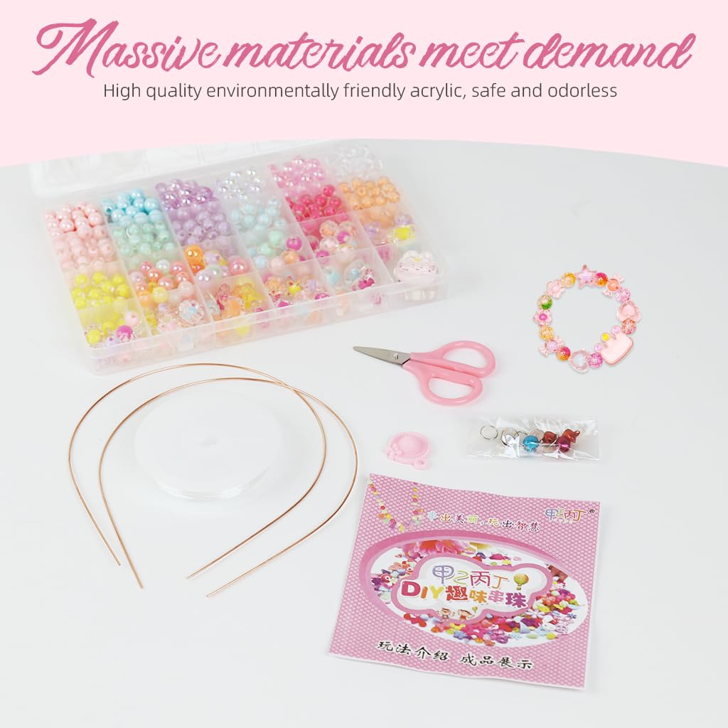 SANNIDHI 500Pcs Candy Cute Beads, Clear Acrylic Pearl Beads for Bracelet Making, Assorted Shiny Colourful Beads, Aesthetic Round Flower Heart Beads for Jewelry Making Girls Kids DIY Necklace Hairband SANNIDHI 500Pcs Candy Cute Beads, Clear Acrylic Pearl Beads for Bracelet Making, Assorted Shiny Colourful Beads, Aesthetic Round Flower Heart Beads for Jewelry Making Girls Kids DIY Necklace Hairband